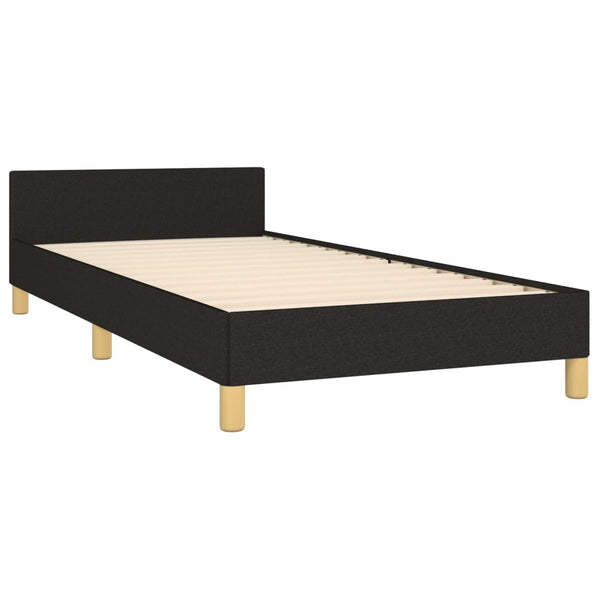 vidaXL Bed Frame without Mattress Black 80x200 cm Fabric