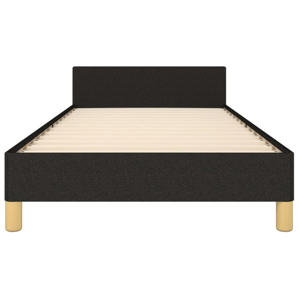 vidaXL Bed Frame without Mattress Black 80x200 cm Fabric