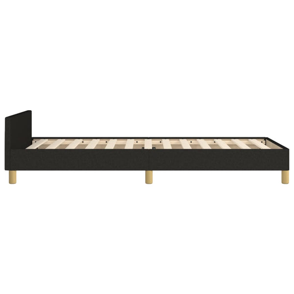 vidaXL Bed Frame without Mattress Black 80x200 cm Fabric