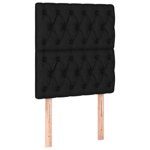 vidaXL Bed Frame without Mattress Black 80x200 cm Fabric