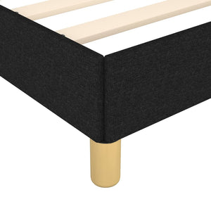 vidaXL Bed Frame without Mattress Black 80x200 cm Fabric
