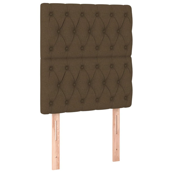 vidaXL Bed Frame without Mattress Dark Brown 80x200 cm Fabric