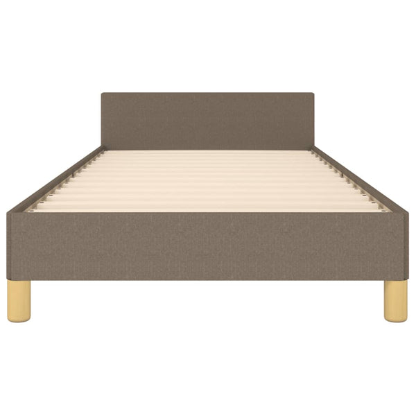 vidaXL Bed Frame without Mattress Taupe 80x200 cm Fabric