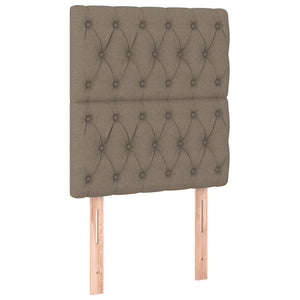 vidaXL Bed Frame without Mattress Taupe 80x200 cm Fabric