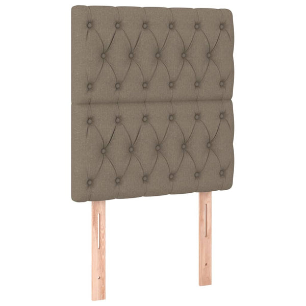 vidaXL Bed Frame without Mattress Taupe 80x200 cm Fabric