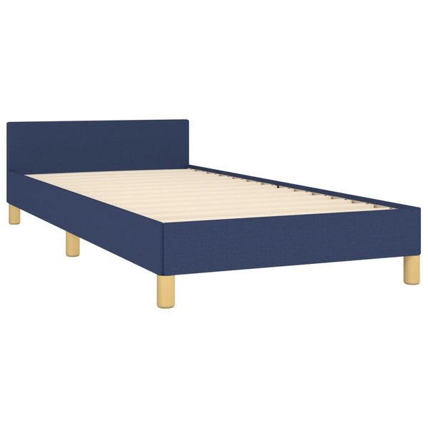 vidaXL Bed Frame without Mattress Blue 80x200 cm Fabric