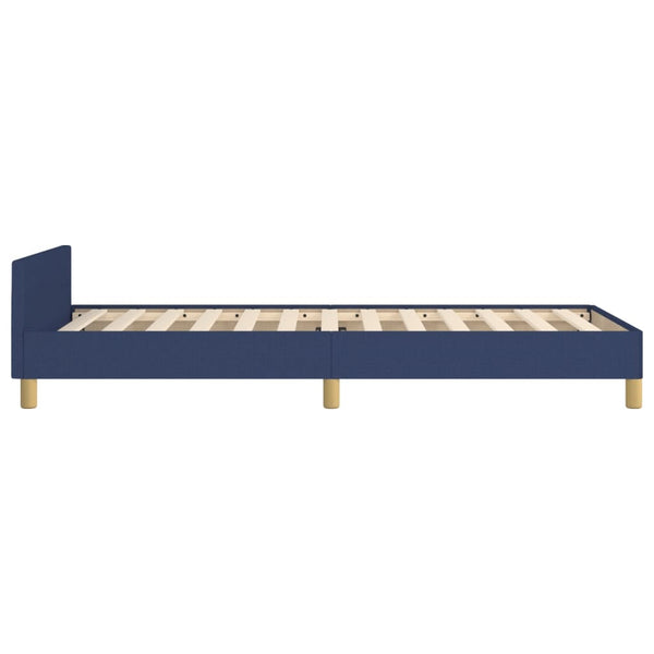 vidaXL Bed Frame without Mattress Blue 80x200 cm Fabric