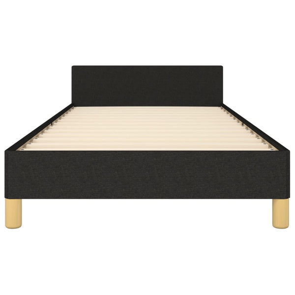 vidaXL Bed Frame without Mattress Black 90x190 cm Fabric
