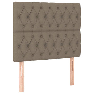 vidaXL Bed Frame without Mattress Taupe 90x190 cm Fabric