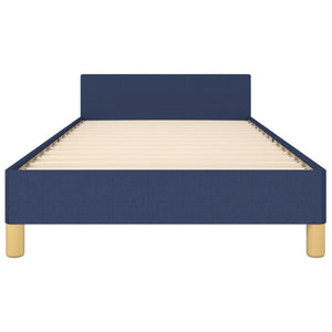 vidaXL Bed Frame without Mattress Blue 90x190 cm Fabric