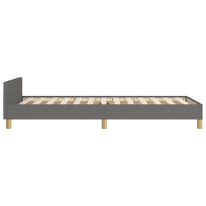 vidaXL Bed Frame without Mattress Dark Grey 90x200 cm Fabric