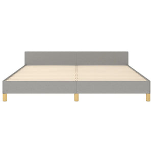 vidaXL Bed Frame without Mattress Light Grey 180x200 cm Fabric