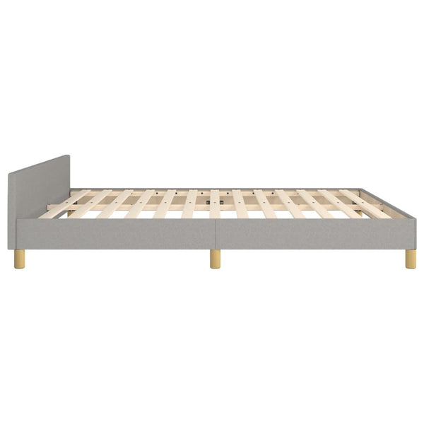 vidaXL Bed Frame without Mattress Light Grey 180x200 cm Fabric