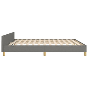 vidaXL Bed Frame without Mattress Dark Grey 180x200 cm Fabric