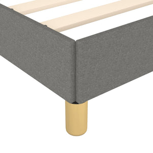 vidaXL Bed Frame without Mattress Dark Grey 180x200 cm Fabric