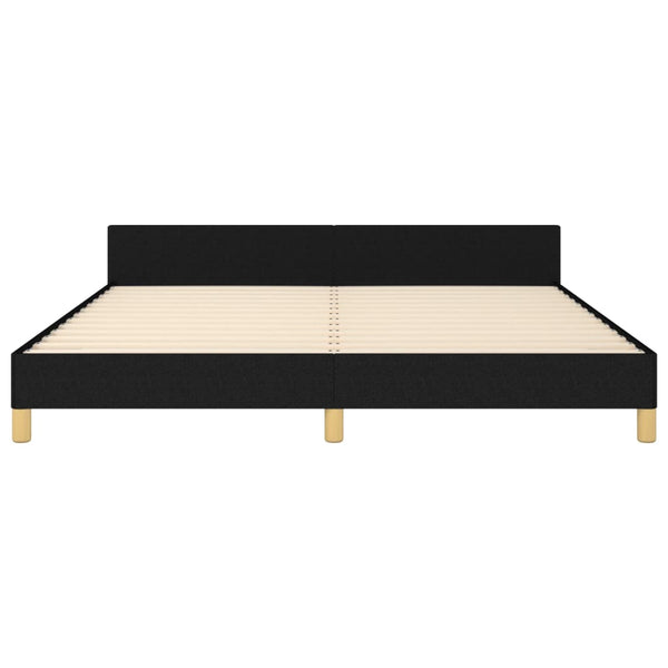 vidaXL Bed Frame without Mattress Black 180x200 cm Fabric