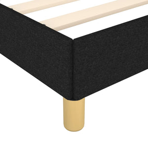 vidaXL Bed Frame without Mattress Black 180x200 cm Fabric