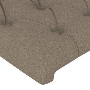 vidaXL Bed Frame without Mattress Taupe 180x200 cm Fabric