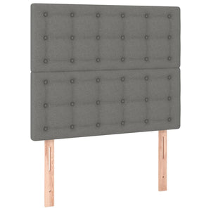 vidaXL Bed Frame with Headboard Dark Grey 80x200 cm Fabric