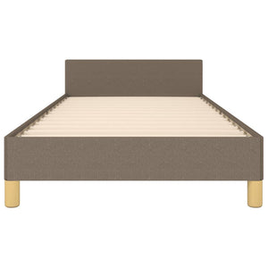 vidaXL Bed Frame with Headboard Taupe 80x200 cm Fabric