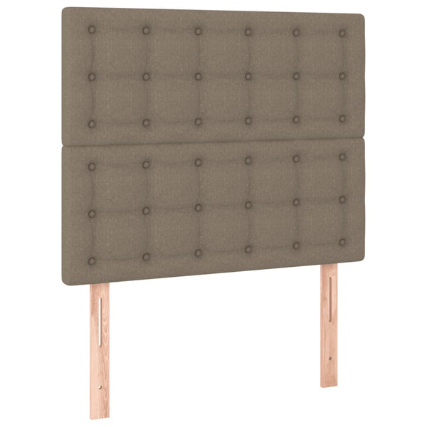 vidaXL Bed Frame with Headboard Taupe 80x200 cm Fabric