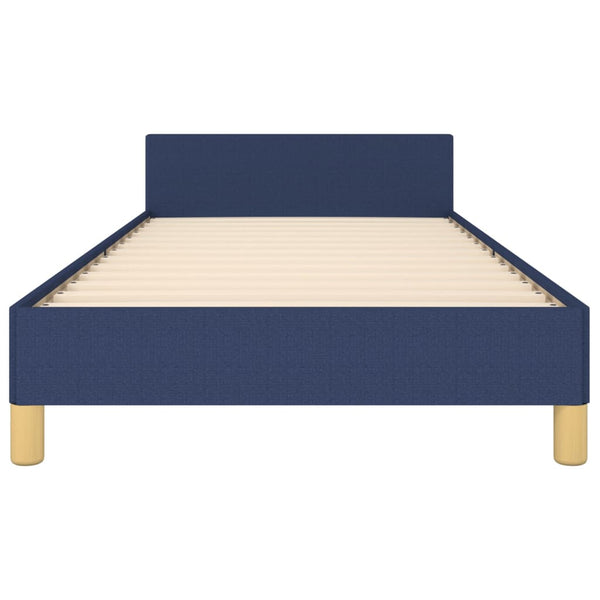 vidaXL Bed Frame with Headboard Blue 80x200 cm Fabric