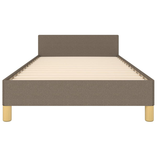 vidaXL Bed Frame without Mattress Taupe 90x200 cm Fabric
