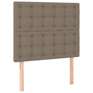 vidaXL Bed Frame without Mattress Taupe 90x200 cm Fabric