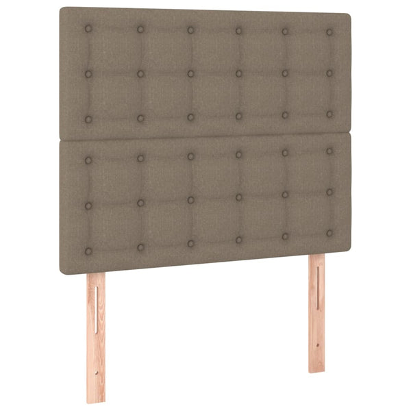 vidaXL Bed Frame without Mattress Taupe 90x200 cm Fabric