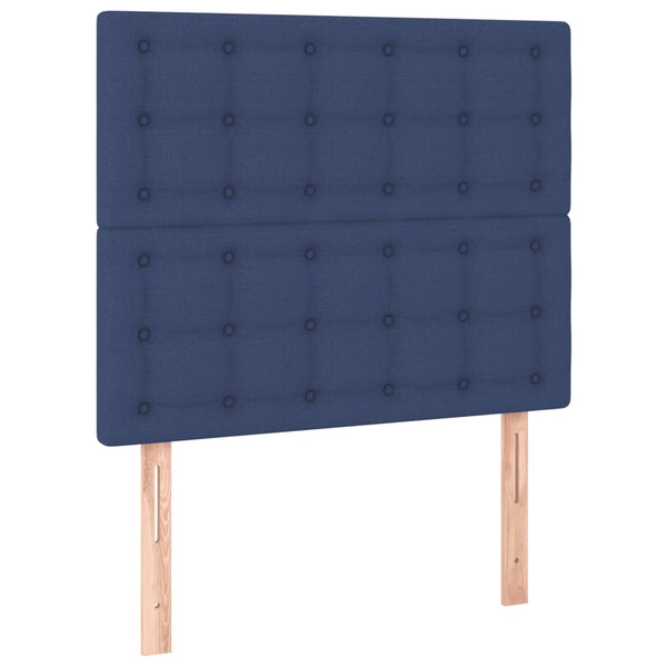 vidaXL Bed Frame without Mattress Blue 90x200 cm Fabric