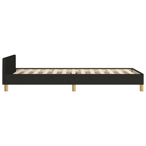 vidaXL Bed Frame without Mattress Black 100x200 cm Fabric