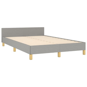 vidaXL Bed Frame without Mattress Light Grey 120x200 cm Fabric