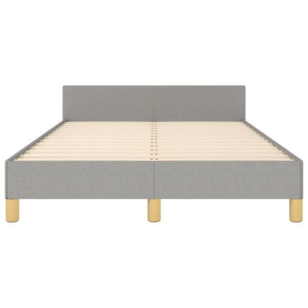 vidaXL Bed Frame without Mattress Light Grey 120x200 cm Fabric