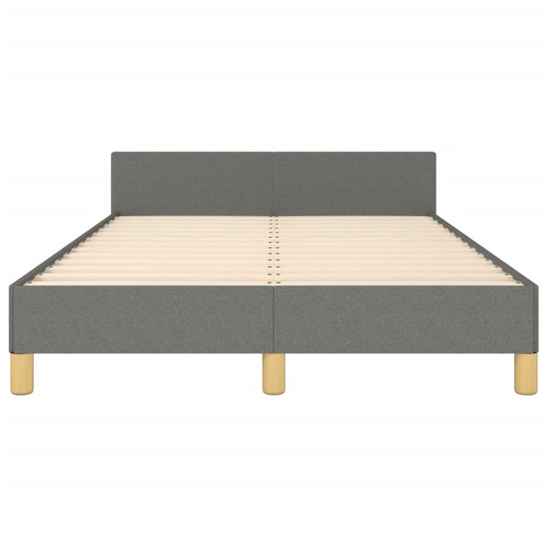 vidaXL Bed Frame without Mattress Dark Grey 120x200 cm Fabric