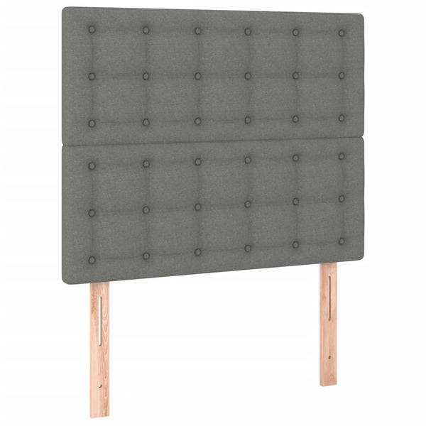 vidaXL Bed Frame without Mattress Dark Grey 120x200 cm Fabric