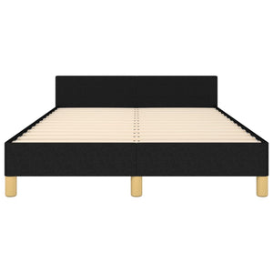 vidaXL Bed Frame without Mattress Black 120x200 cm Fabric