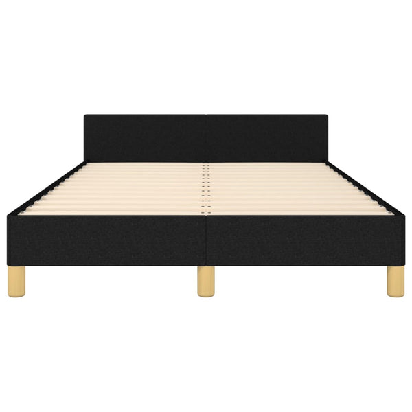 vidaXL Bed Frame without Mattress Black 120x200 cm Fabric