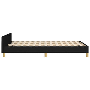 vidaXL Bed Frame without Mattress Black 120x200 cm Fabric
