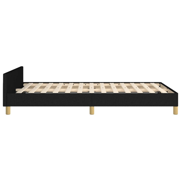 vidaXL Bed Frame without Mattress Black 120x200 cm Fabric