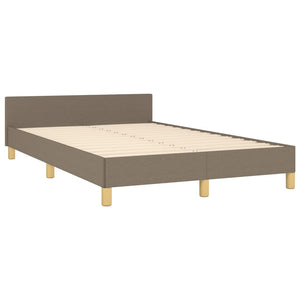 vidaXL Bed Frame without Mattress Taupe 120x200 cm Fabric