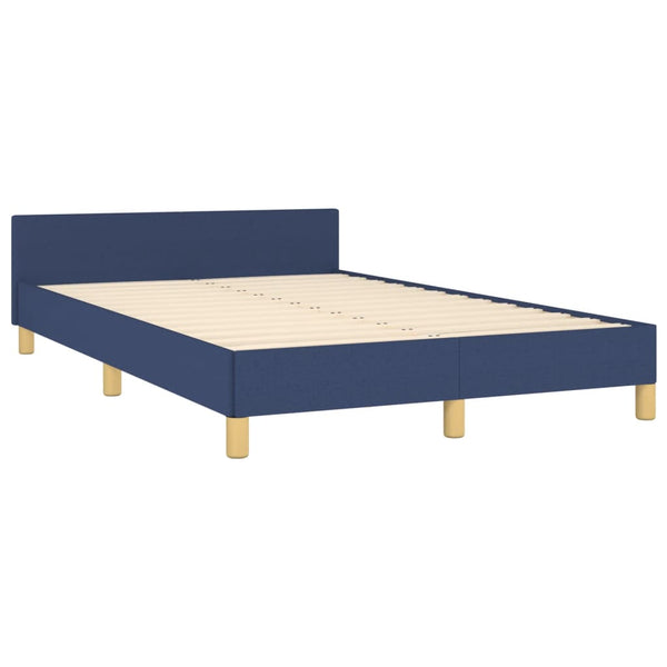 vidaXL Bed Frame without Mattress Blue 120x200 cm Fabric