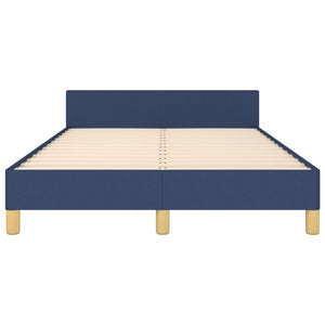 vidaXL Bed Frame without Mattress Blue 120x200 cm Fabric