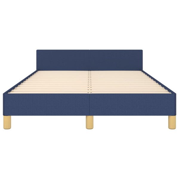 vidaXL Bed Frame without Mattress Blue 120x200 cm Fabric