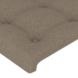 vidaXL Bed Frame without Mattress Taupe 140x190 cm Fabric