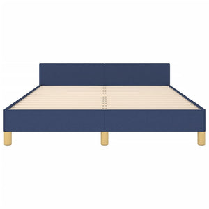 vidaXL Bed Frame without Mattress Blue 140x190 cm Fabric