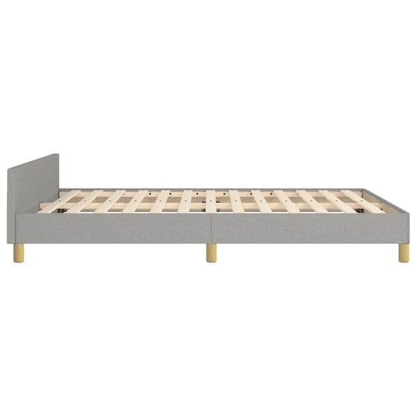 vidaXL Bed Frame without Mattress Light Grey 140x200 cm Fabric