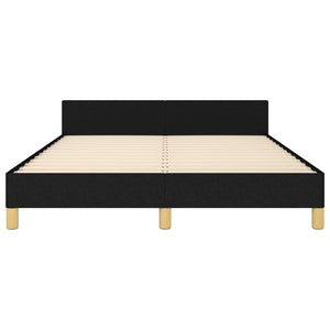 vidaXL Bed Frame without Mattress Black 140x200 cm Fabric