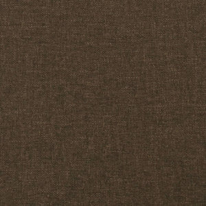 vidaXL Bed Frame without Mattress Dark Brown 140x200 cm Fabric