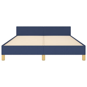 vidaXL Bed Frame without Mattress Blue 140x200 cm Fabric