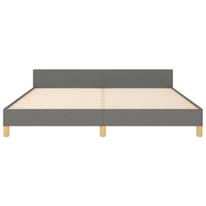 vidaXL Bed Frame without Mattress Dark Grey 160x200 cm Fabric